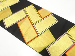 アンティーク　桧垣模様織り出し袋帯（材料）